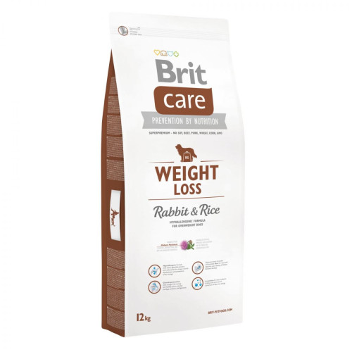 Сухий корм Brit Care Weight Loss Rabbit & Rice, для собак з надмірною вагою, 12 кг