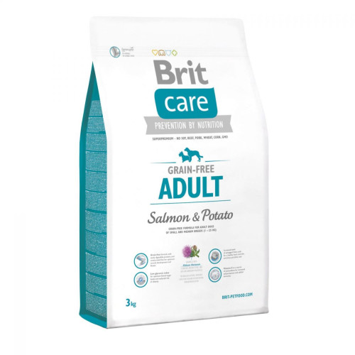 Сухий корм Brit GF Adult Salmon & Potato, для собак вагою до 25 кг, 3 кг