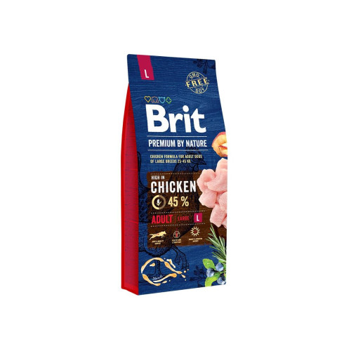 Сухий корм Brit Premium Dog Adult L, для собак великих порід, 8 кг