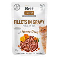 Вологий корм Brit Care Cat, для кішок, філе в соусі з качкою, 85 г Вологий корм Brit Care Cat, для кішок, філе в соусі з качкою, 85 г