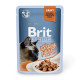 Вологий корм Brit Premium Cat, для кішок, філе індички в соусі, 85 г