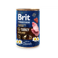 Консерва Brit Premium by Nature, для собак, індичатина, 400 г