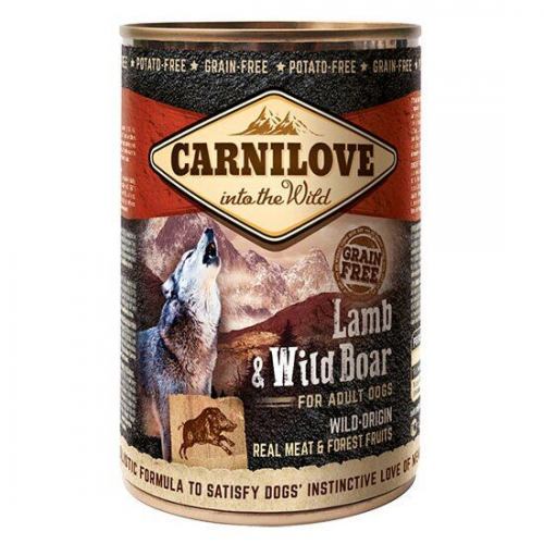 Консерва Carnilove Dog, для собак, з ягням і кабаном, 400 г