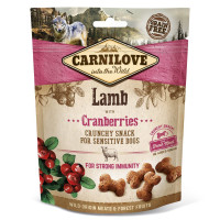 Ласощі Carnilove Dog Crunchy Snack, для собак, ягня, журавлина, 200 г Ласощі Carnilove Dog Crunchy Snack, для собак, ягня, журавлина, 200 г