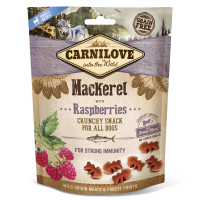 Ласощі Carnilove Dog Crunchy Snack, для собак, скумбрія, малина, 200 г Ласощі Carnilove Dog Crunchy Snack, для собак, скумбрія, малина, 200 г