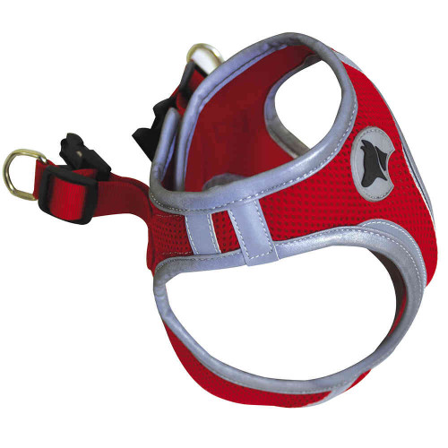 Шлея Croci Hiking Reflective для собак, нейлон, червоний, розмір XS, 30-33 см