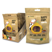 Ласощі м'ясне Croci Happy Farm, для собак, гарбуз з качкою, 80 г, 12 пач / уп, ціна за 1 пачку