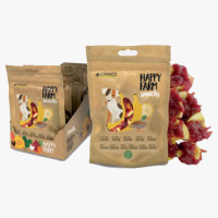 Ласощі м'ясне Croci Happy Farm, для собак, качка з бананом, 80 г, 12 пач / уп, ціна за 1 пачку
