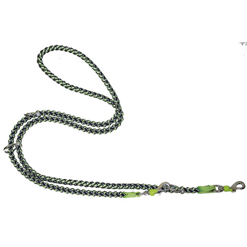 Повідець тренувальний Croci Hiking Endurance, для собак, плетений, зелений, нейлон, 1×2 м