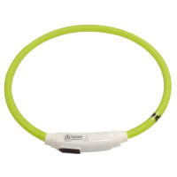 Нашийник LED світиться Croci для собак, USB, нейлон, зелений, 40 см