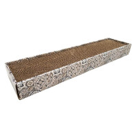 Кігтеточка Croci Texture, для котів, гофрований картон, майоліка, 48×12×5 см Кігтеточка Croci Texture, для котів, гофрований картон, майоліка, 48×12×5 см