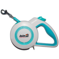 Повідець-рулетка AnimAll Reflector для собак вагою до 25 кг, 5 м, блакитно-біла Повідець-рулетка AnimAll Reflector для собак вагою до 25 кг, 5 м, блакитно-біла
