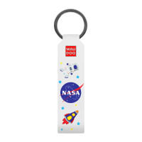 Брелок WAUDOG Design, з малюнком "NASA", ширина 20 мм, довжина 95 мм, білий Брелок WAUDOG Design, з малюнком "NASA", ширина 20 мм, довжина 95 мм, білий