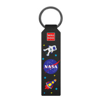 Брелок WAUDOG Design, з малюнком "NASA", ширина 20 мм, довжина 95 мм, чорний