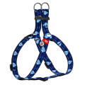 Шлея Waudog Nylon для собак, з QR паспортом, малюнок Супермен 1, синій, 15 мм, 40-55 см