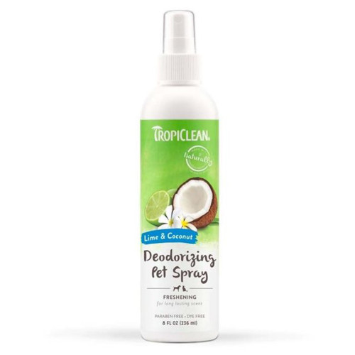 Спрей-парфуми TropiClean Spray Lime & Coconut для котів та собак, освіжаючий, 236 мл