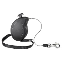 Рулетка-поводок Ferplast Flippy One Cord Mini для собак, з шнуром, чорний, 9.2×2.7×6 см