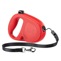 Рулетка-поводок Ferplast Flippy One Cord для собак, з шнуром, розмір M, червоний, 16×3.4×11 см