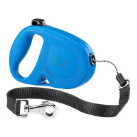 Рулетка-поводок Ferplast Flippy One Cord для собак, з шнуром, розмір L, блакитний, 17.6×3.6×12.1 см