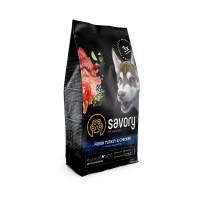 Сухий корм для цуценят великих порід Savory, зі свіжим м’ясом індички та курки, 3 кг Сухий корм для цуценят великих порід Savory, зі свіжим м’ясом індички та курки, 3 кг