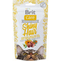 Ласощі Brit Care Shiny Hair для догляду за шкірою і шерстю кішок, 50 г