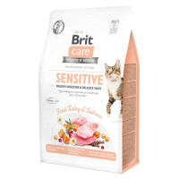 Сухий корм Brit Care Cat GF Sensitive Digestion & Delicate Taste, для вибагливих кішок, 400 г Сухий корм Brit Care Cat GF Sensitive Digestion & Delicate Taste, для вибагливих кішок, 400 г
