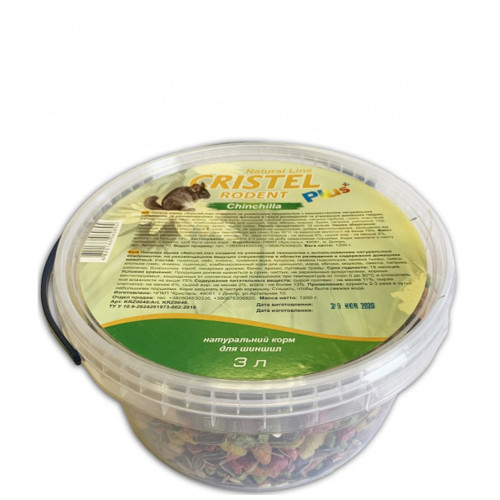 Корм Chinchilla "Natural Line Plus" для шиншил, 1.2 кг, відро 3 л