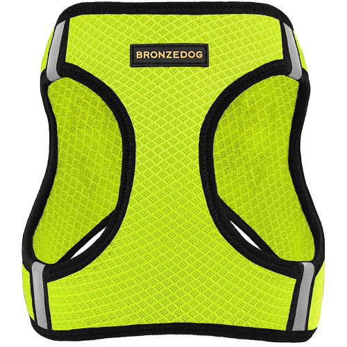 Шлея BronzeDog Mesh Vest для собак, сітчастий нейлон, лимонний, 26-29 см