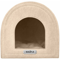 Будиночок BronzeDog для котів і собак, бежевий, 70×70×70 см Будиночок BronzeDog для котів і собак, бежевий, 70×70×70 см