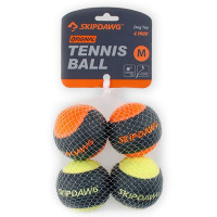 Набір м'ячів для собак BronzeDog Skipdawg tennis ball, з пищалки, 4 штуки по 6.4 см Набір м'ячів для собак BronzeDog Skipdawg tennis ball, з пищалки, 4 штуки по 6.4 см