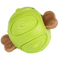 Іграшка-м'яч для собак BronzeDog Smart Ball IQ, мотиваційна, салатовий 7×9 см Іграшка-м'яч для собак BronzeDog Smart Ball IQ, мотиваційна, салатовий 7×9 см