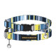 Нашийник BronzeDog Urban West, для котів, нейлоновий, дзвіночок, синій, 18-28×1 см