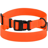 Нашийник BronzeDog Active, для собак, водовідштовхувальний, фастекс пластик, помаранчевий, 35-53×2.5 см