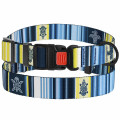 Нашийник BronzeDog Urban West, для собак, нейлоновий, фастекс пластиковий, синій, 43-66×2.5 см