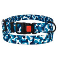 Нашийник BronzeDog Urban Camo, для собак, нейлоновий, фастекс пластиковий, блакитний, 25-33×1.6 см