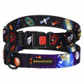 Нашийник BronzeDog Urban Cosmos, для собак, нейлоновий, фастекс пластиковий, чорний, 43-66×2.5 см