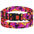 Нашийник BronzeDog Urban Camo, для собак, нейлоновий, фастекс пластиковий, рожевий, 35-53×2.5 см