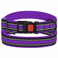 Нашийник BronzeDog Urban Mesh, для собак, нейлон і 3-D сітка, фастекс пластик, фіолетовий, 35-45×2.5 см Нашийник BronzeDog Urban Mesh, для собак, нейлон і 3-D сітка, фастекс пластик, фіолетовий, 35-45×2.5 см