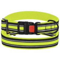 Нашийник BronzeDog Urban Mesh, для собак, нейлон і 3-D сітка, фастекс пластик, лимонний, 25-33×2 см Нашийник BronzeDog Urban Mesh, для собак, нейлон і 3-D сітка, фастекс пластик, лимонний, 25-33×2 см