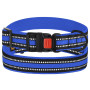 Нашийник BronzeDog Urban Mesh, для собак, нейлон і 3-D сітка, фастекс пластик, синій, 30-40×2 см