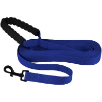 Повідець BronzeDog Active для собак, нейлоновий з м'якою ручкою, синій, 15 м×2.5 см Повідець BronzeDog Active для собак, нейлоновий з м'якою ручкою, синій, 15 м×2.5 см