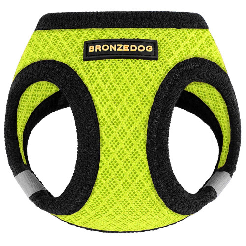 Шлея BronzeDog Mesh Vest для собак, сітчастий нейлон, лимонний, 20-24 см