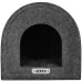 Будиночок BronzeDog для котів і собак, сірий, 55×55×55 см