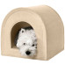 Будиночок BronzeDog для котів і собак, бежевий, 70×70×70 см