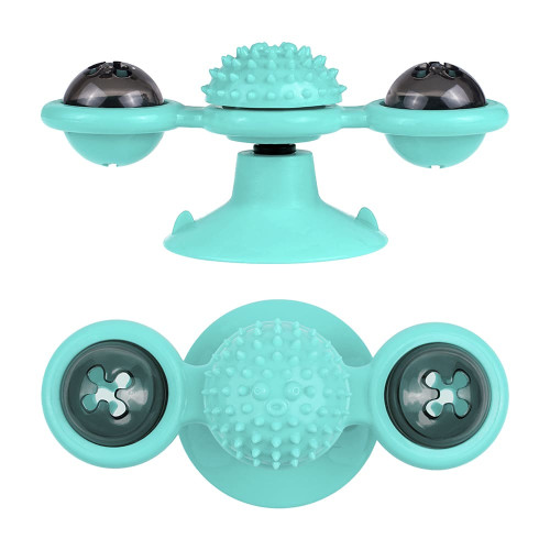 Іграшка BronzeDog PetFun карусель, для котів, з котячої м'ятою і світлодіодним кулькою