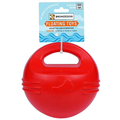 Іграшка-м'яч для собак BronzeDog Power Ball, з силікону, плаваюча, 16 см