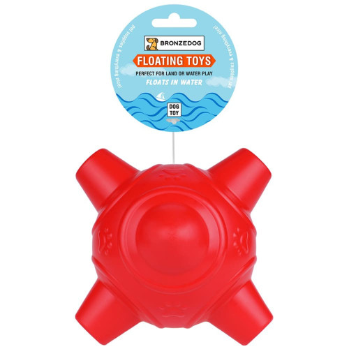 Іграшка-бомба для собак BronzeDog Quadrangular Ball, плаваюча, 16 см