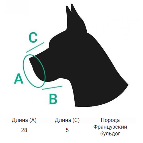 Намордник BronzeDog, для собак, водовідштовхуючий, біотановий, помаранчевий, 28 см