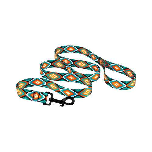 Повідець BronzeDog Tribal для собак, нейлон, принт ромби, 300×2 см
