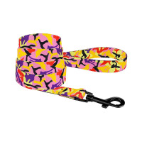 Повідець BronzeDog Camo для собак, нейлон, помаранчевий, 152×2 см Повідець BronzeDog Camo для собак, нейлон, помаранчевий, 152×2 см